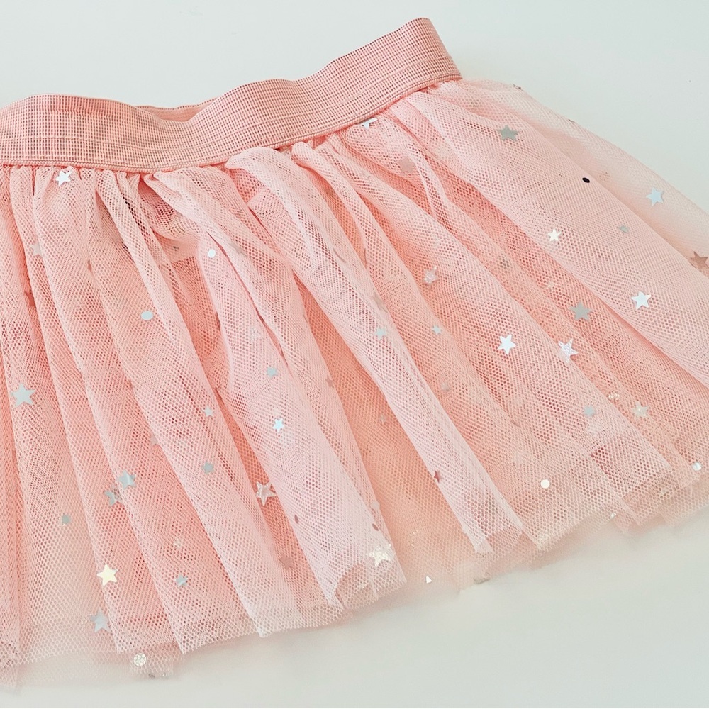BMagical Light Pink Starry Kids Tulle Skirt - Girls 3T - Picture 4 of 7